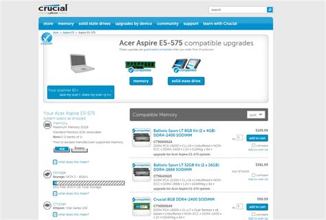 scan computer for ram upgrade.